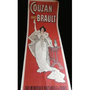 An original French advertising poster, Couzan Source Brault