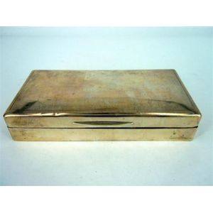 Silver Cedar-Lined Cigar Box from 1938 London - Smoking Accessories ...