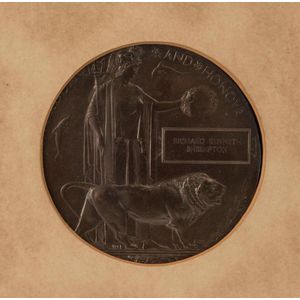 Richard Kenneth Shrimpton 45th Battalion A.I.F. death penny,…