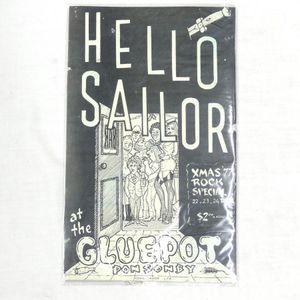 Hello Sailor - Christmas '77 at the Gluepot', band poster,…