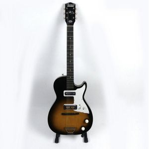 A Harmony Stratotone electric guitar, with case. Provenance:…