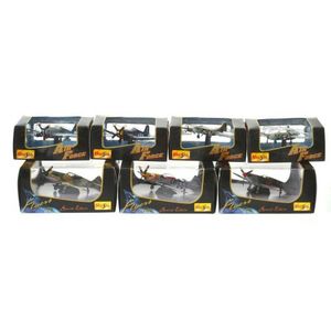 Group of Maisto aeroplane models, including a Mustang special…