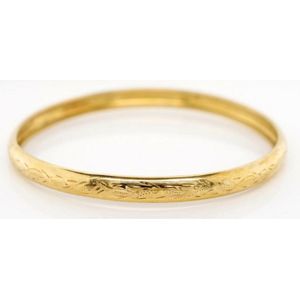 Soft Twist Hollow Slave Bangle in 18ct Rose Gold-plated 