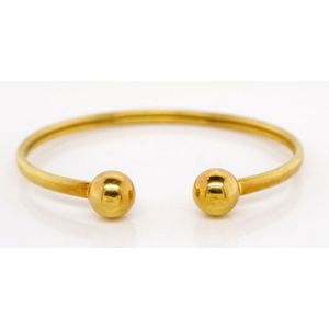 Soft Twist Hollow Slave Bangle in 18ct Rose Gold-plated 