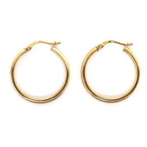 375 Italy 9ct Gold Hoop Earrings - 1.6g Weight - Earrings - Jewellery