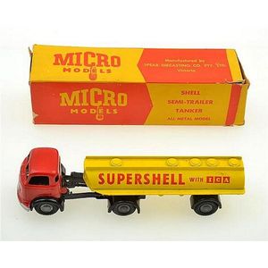 Micro Models (Australia) shell semi- trailer tanker Commer G/27…