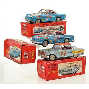 Three Ichiko (Japan) racing car series models, including no. 77…