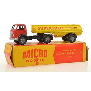 Micro Models (Australia) shell semi-trailer tanker Commer G/27…