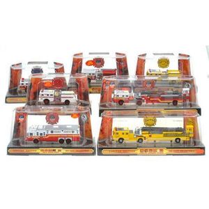 Seven Code 3 Collectibles models, including FDNY Aerial ladder…