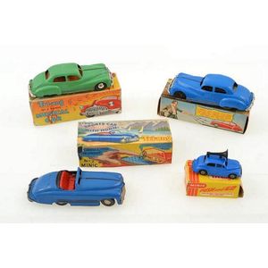 Collection of Triang Minic models, including sports car with…