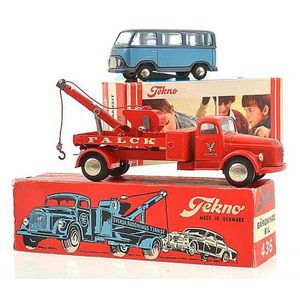 Two Tekno models, including 436 Bargnings Bil Break Down truck…