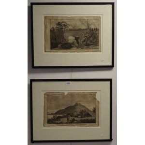 Two antique engravings of New Zealand originally published by…