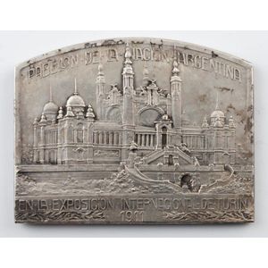 Four plaques, Exposition Internationale Des Industries Et Du…
