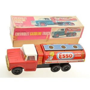 Yoshiya (Japan) tin friction powered 'Esso' Chevrolet gasoline…