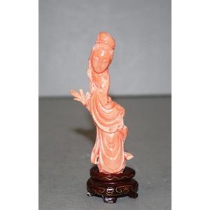 Vintage Chinese Dehua outlet Color Porcelain Lotus Stand KwanYin GuanYin 1000 Arms 12”