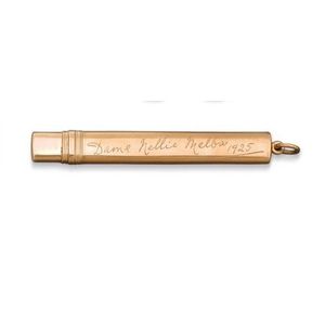 A 9ct gold pencil, Sampson Mordan & Co., London 1920 (2). A 9ct…