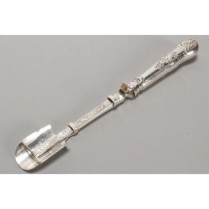 William IV sterling silver Stilton cheese scoop, hallmarked…
