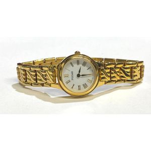 Gold plated Pulsar ladies watch with white dial - Watches - Wrist ...