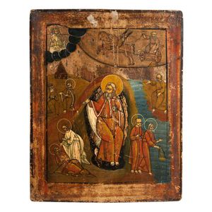A Lithuanian Orthodox icon, 19th / 20th century, the icon…
