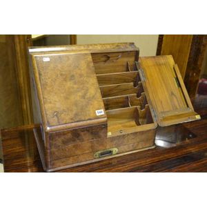 Walnut Victorian Desktop Compendium - Writing - Desk Accessories ...
