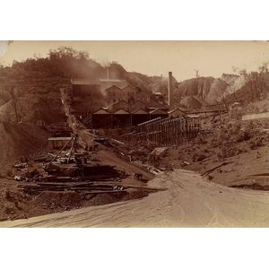 Eleven original silver gelatin photographs of Mount Morgan Open…