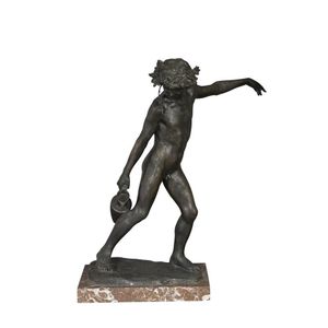 Antonio Ugo (1870-1956), a bronze, 'Young Bacchus', depicting a…