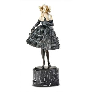 A bronze and ivory figure 'Tanzerin' by Bruno Zach, circa 1920…
