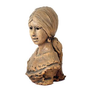 Terracotta Portrait Bust of Young Woman by Ken Kendall - Busts/Heads ...