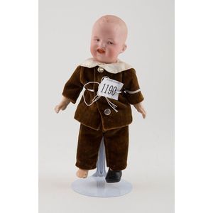 Heubach laughing character boy doll all painted and moulded…
