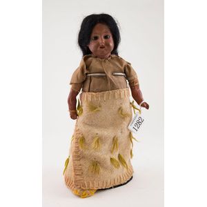 Armand Marseille 370 brown bisque shoulder plate doll dark…