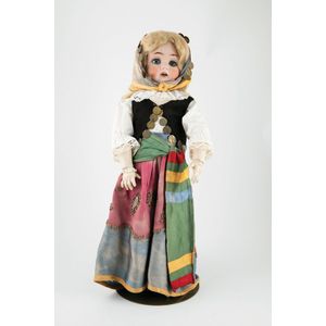 'Gipsy' Simon & Halbig bisque doll, blue eyes blonde mohair wig,…