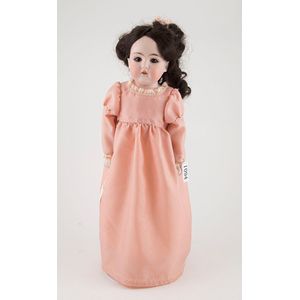 J D Kestner bisque shoulder plate doll brown eyes dark brown…