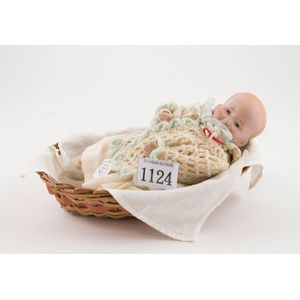 J D Kestner solid dome bisque character baby doll all painted…