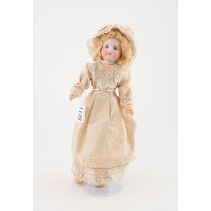 SFBJ bisque doll all painted features closed mouth with blonde…