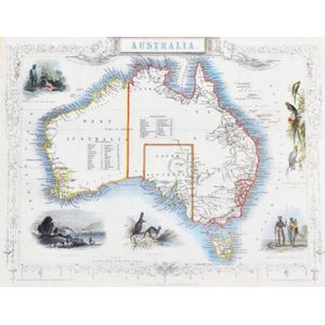Two Re-Printed Tallis maps (offset lithographs in colour)…