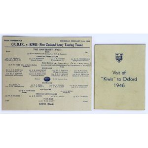 Official Programme and Programme of visit 2nd N.Z.E.F. 'Kiwis'…