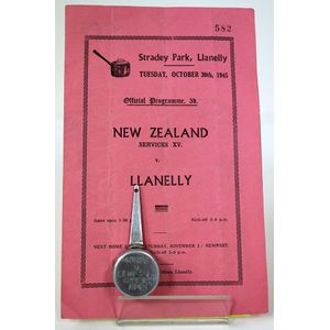 Official Programme & Souvenir from the Oct Welsh leg 2nd N.Z.E.…