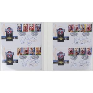 Autographs: Selection on first day covers comprising Ron…