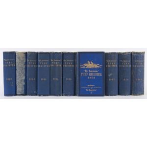 The Australasian Turf Register', 1900 - 1909 complete, (10…