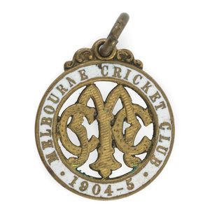 Melbourne Cricket Club, 1904-5 Membership fob, made by Stokes,…