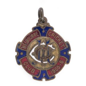 Melbourne Cricket Club, 1905-6 Membership fob, made by…