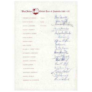1981-82 West Indies Team: 'West Indies Cricket Tour of&hellip;