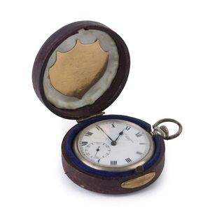 St. Kilda Football Club: A silver pocket watch (by W.H. Elliott…