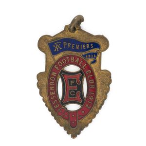 Essendon: 1912 Member's fob, enamelled 'Essendon Football Club…