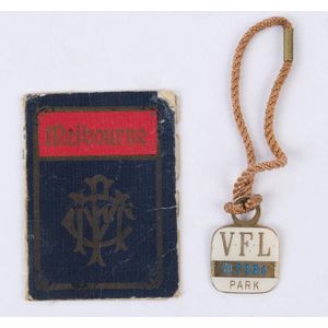 Melbourne Football Club: 1962 Season Ticket, numbered #3501,…