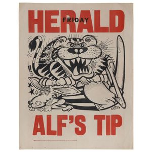1974 Grand Final Eve Poster: Undated 'Alf's Tip' original Weg…
