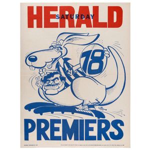 1978 North Melbourne Weg Poster - Grand Final Losers - Sporting - AFL ...