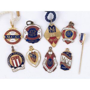 Melbourne Cricket Club Membership fobs for 1939-40, 1946-47,…