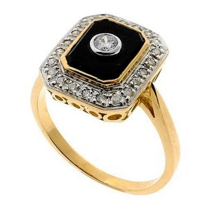 Antique Or Vintage Diamond And Onyx Ring Price Guide And Values