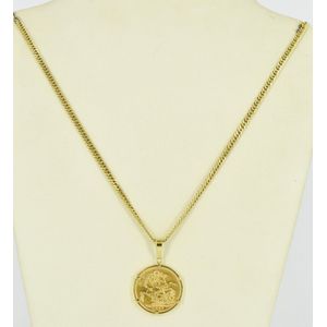 1925 Melbourne Mint Gold Sovereign Pendant with Chain - Pendants ...